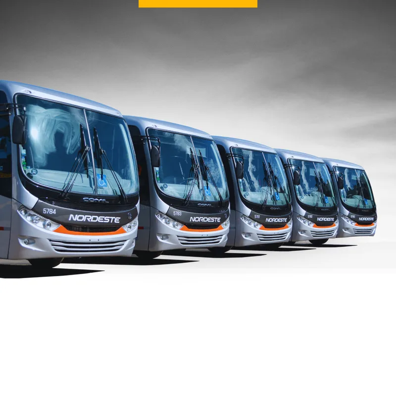 Frota de ônibus da Expresso Nordeste para fretamento