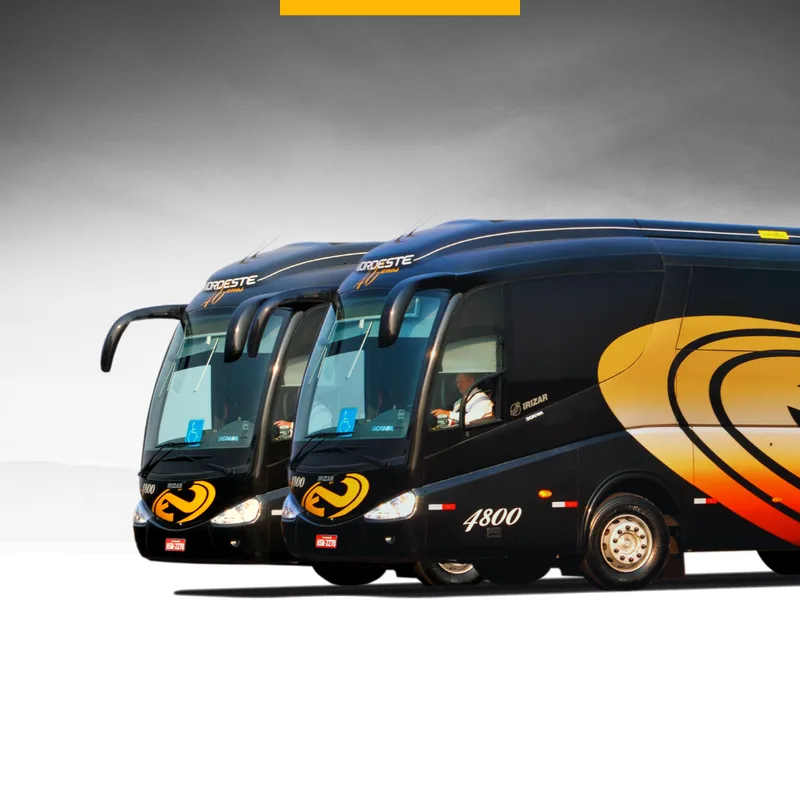 Ônibus seminovos da frota Expresso Nordeste à venda